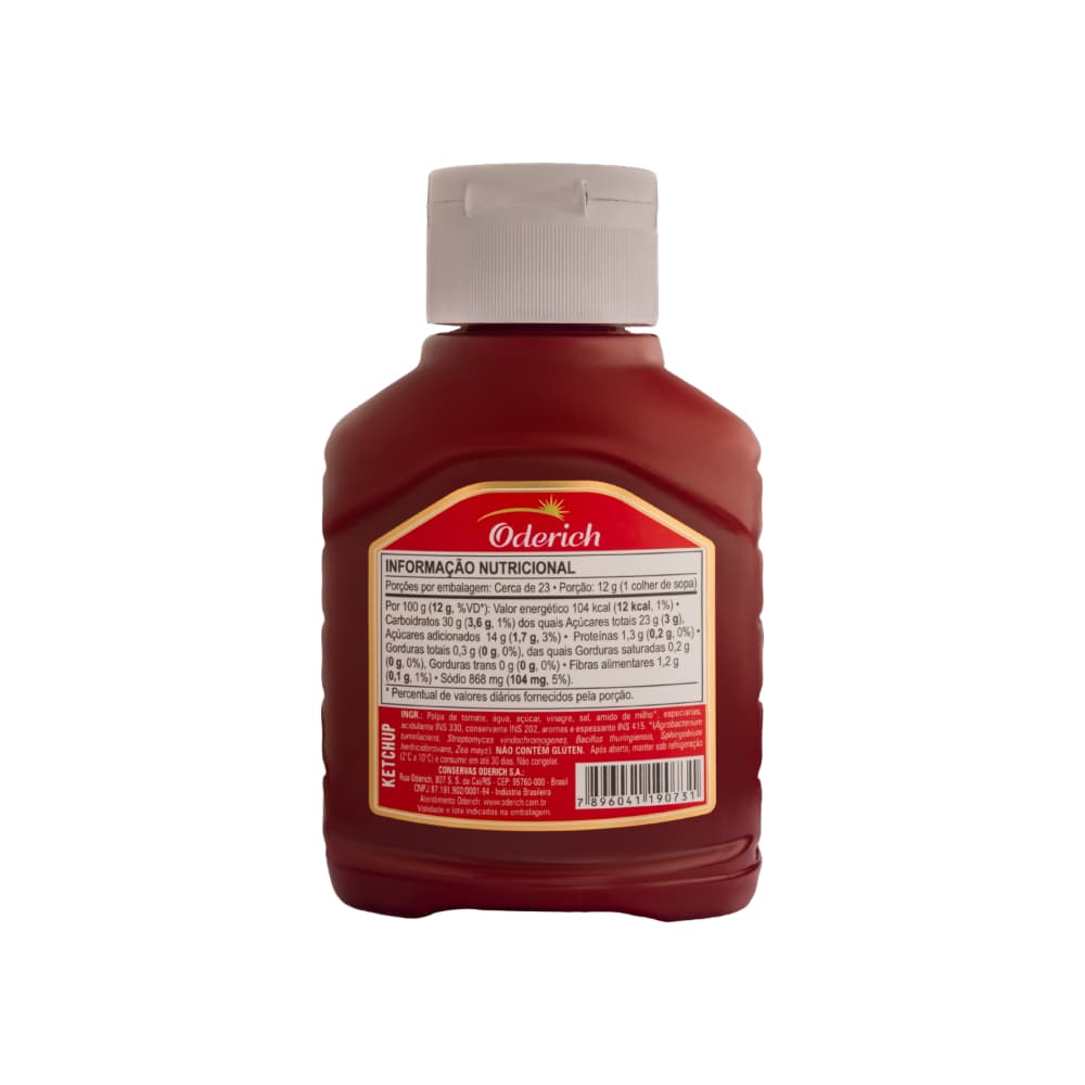 Ketchup tradicional premium Oderich (270 g / 9.52 oz) - Miniatura 2