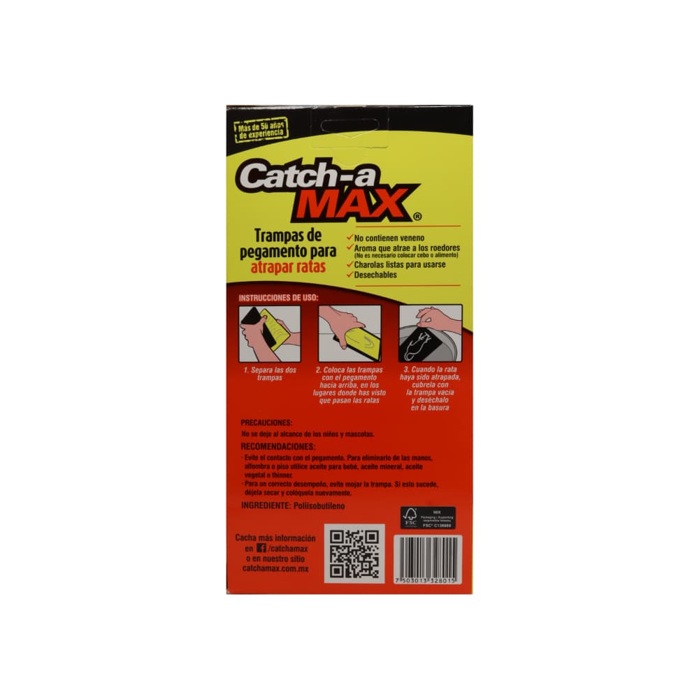 Trampa de pegamento para ratones Catch-a Max (2 U) - Miniatura 3