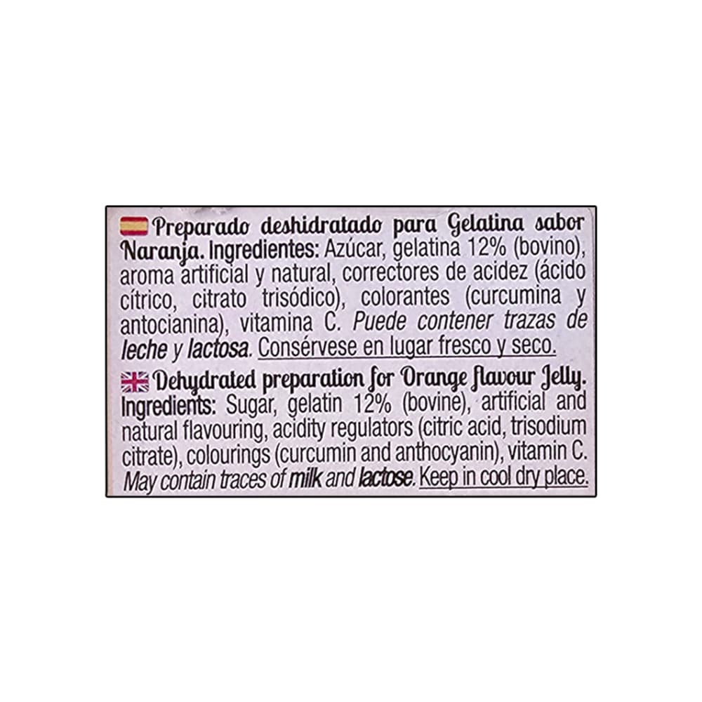 Gelatina sabor naranja Calnort (170 g / 6 oz) - Miniatura 4