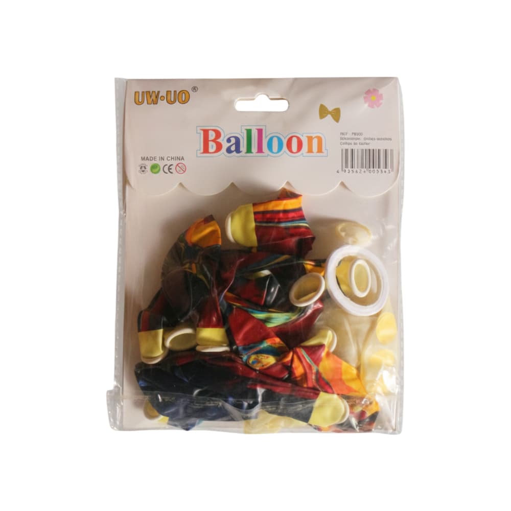 Set de globos redondos rosados y dorados P53 (15 U) - Miniatura 3