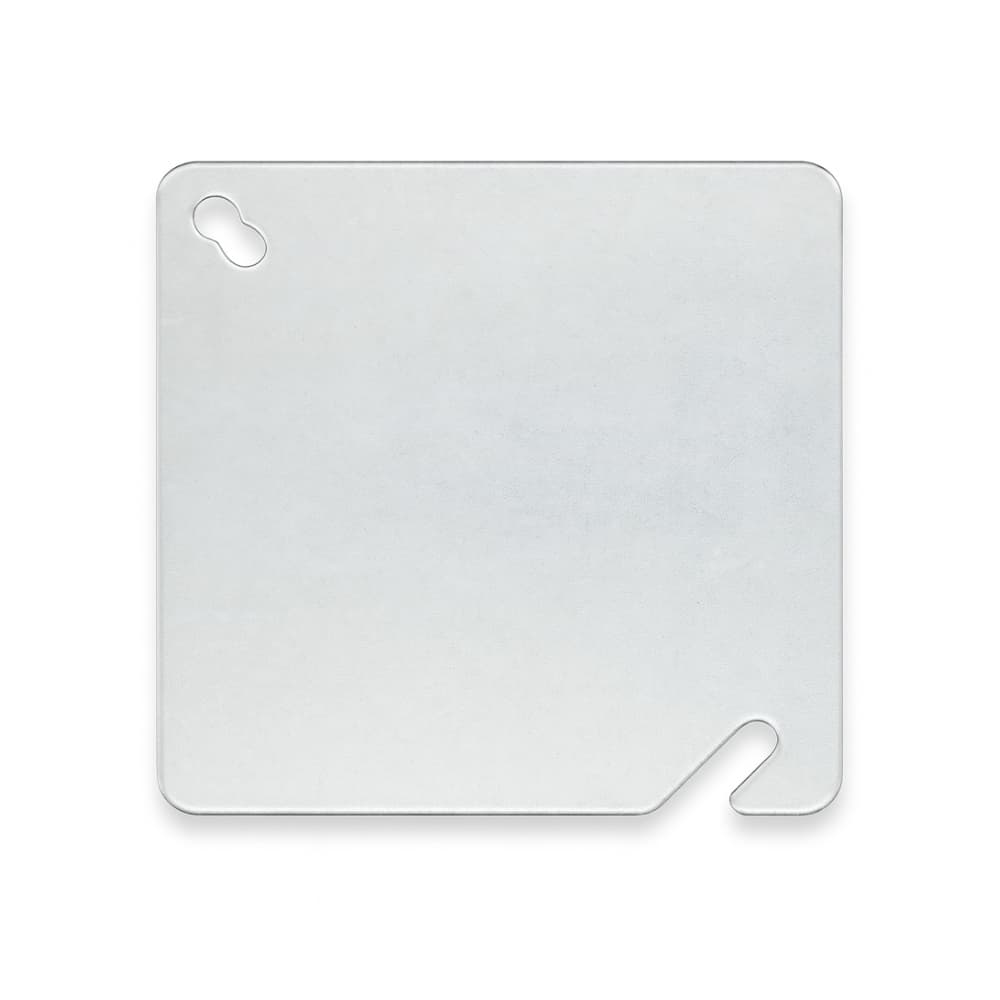 Cubierta plana de acero galvanizado cuadrada 4" x 4" Malu - Miniatura 2