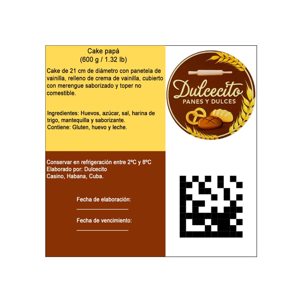 Cake papá Dulcecito (12 personas) - Miniatura 3