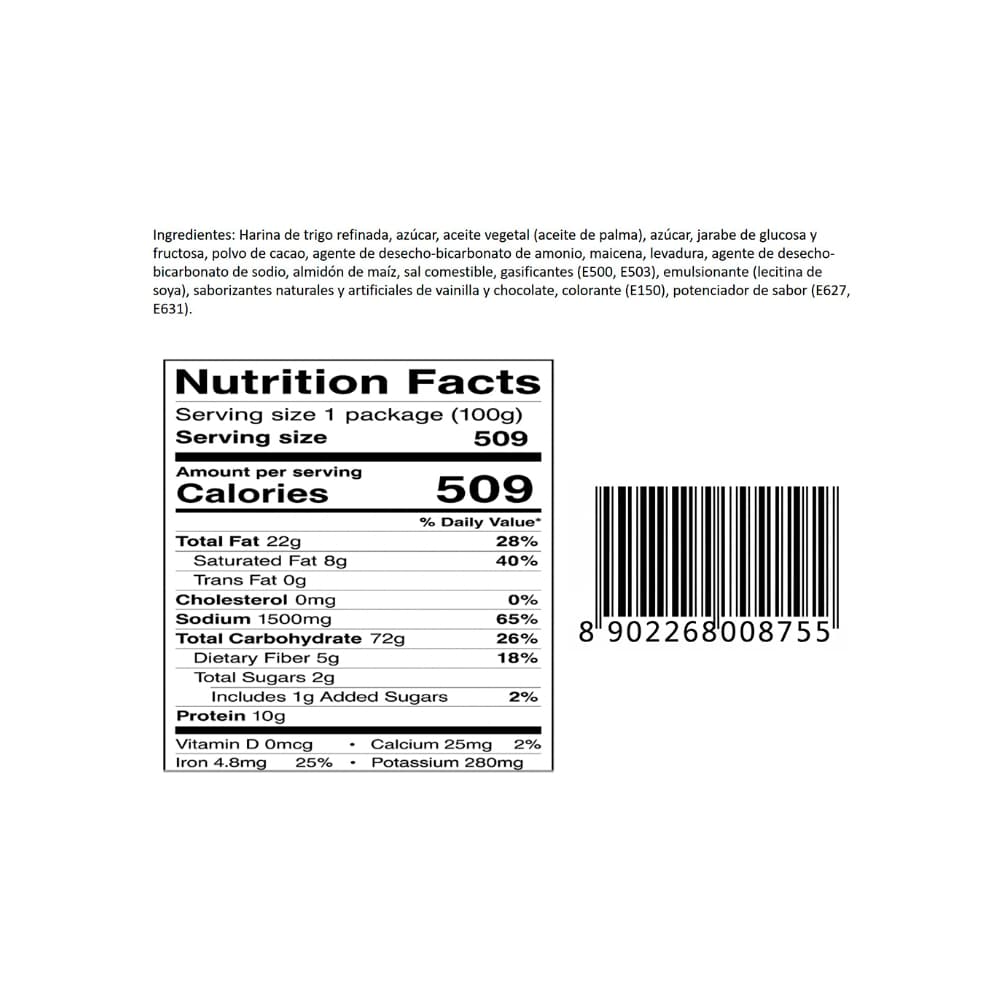 Galletas con crema de chocolate Grab'n'Go Holland Park (37 g / 1.30 oz) - Miniatura 3