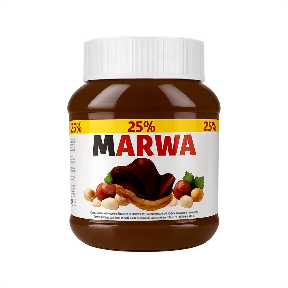 Crema de avellanas con cacao Marwa (350 g / 12.35 oz) - Miniatura 1