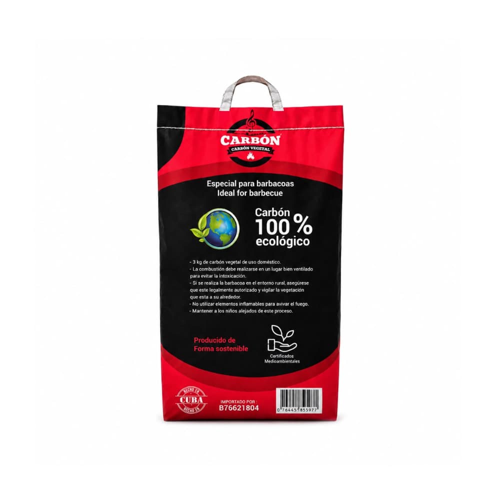 Carbón vegetal de Marabú Son Carbón (3 kg / 6.6 lb) - Miniatura 2