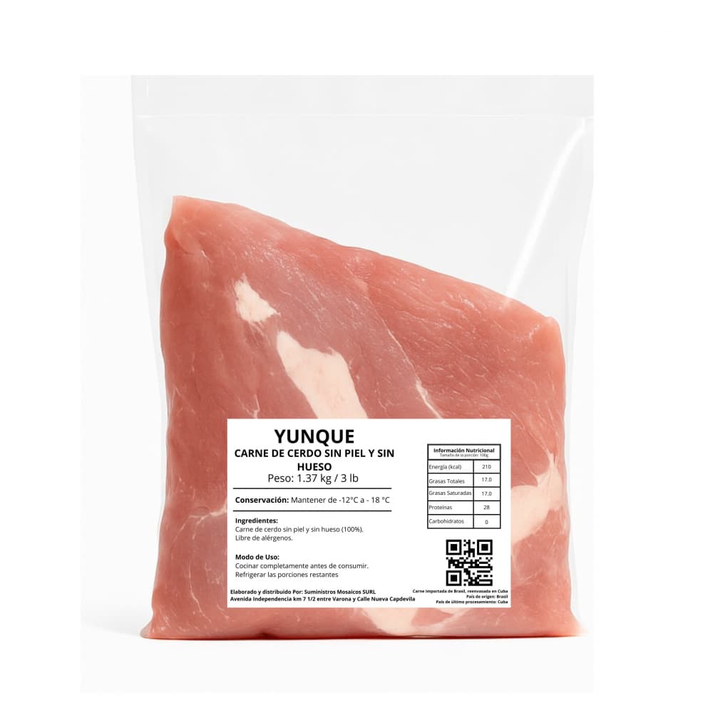 Carne de cerdo sin piel y sin hueso Yunque (1.37 kg / 3 lb) - Miniatura 2