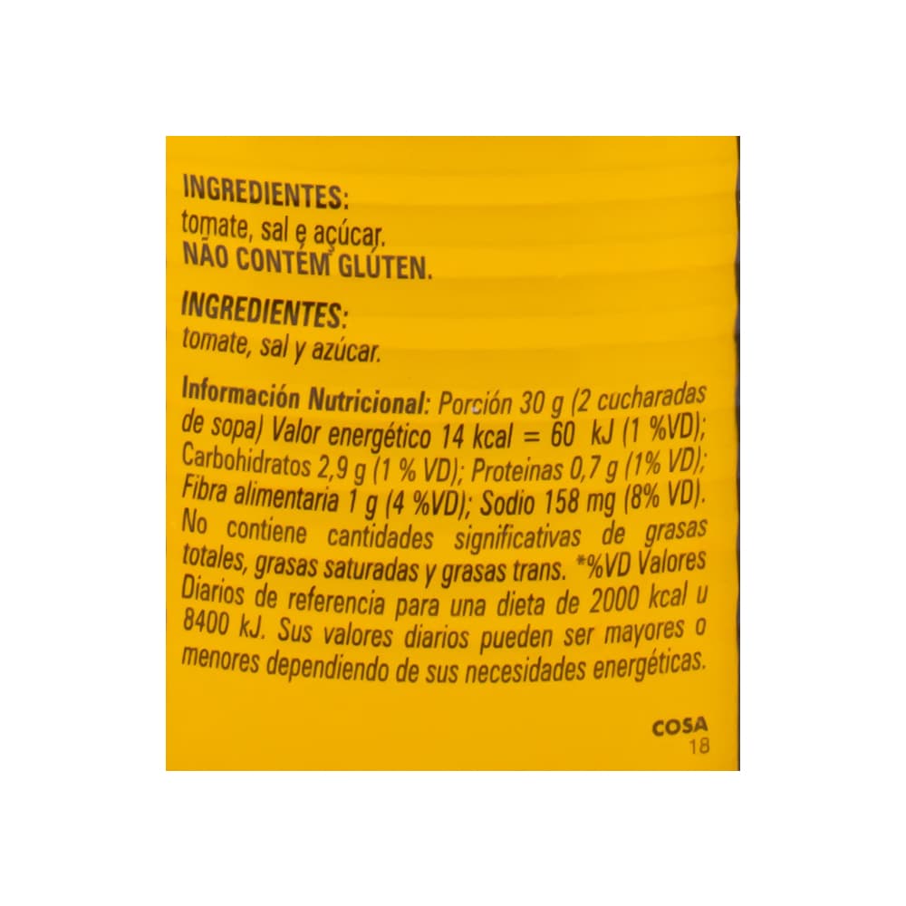 Extracto de tomate - pasta - Oderich (850 g / 1.87 lb) - Miniatura 4