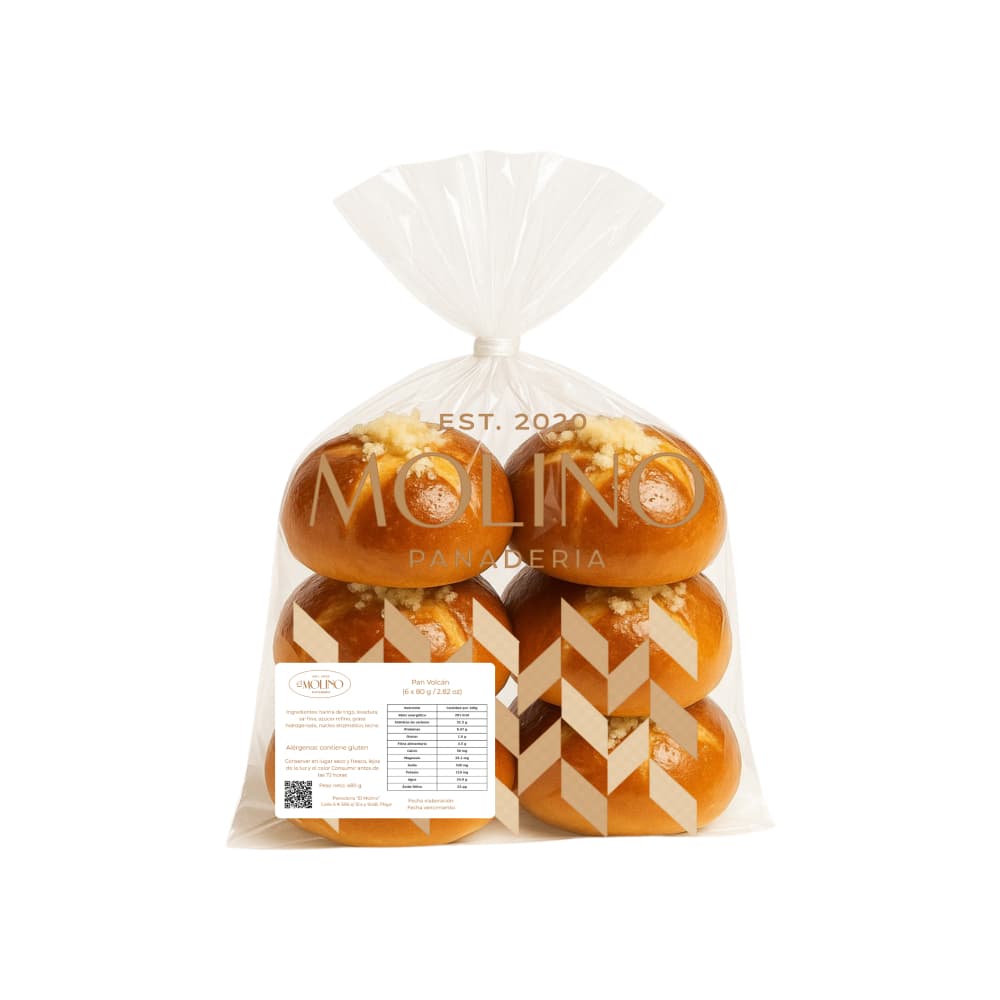 Pan volcán El Molino (6 x 80 g / 2.82 oz) - Miniatura 3