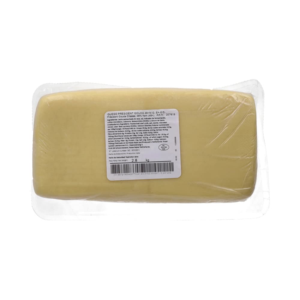 Queso gouda President (2.8 kg / 6.16 lb) - Miniatura 3