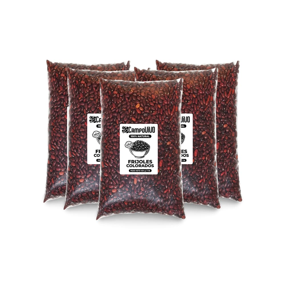 Frijoles colorados Campo Vivo (5 x 454 g / 1 lb) - Imagen 1