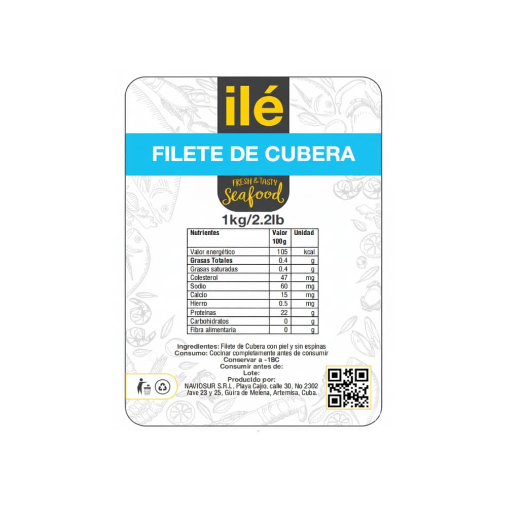 Filete de pescado cubera Ilé (1 kg / 2.2 lb) - Miniatura 3