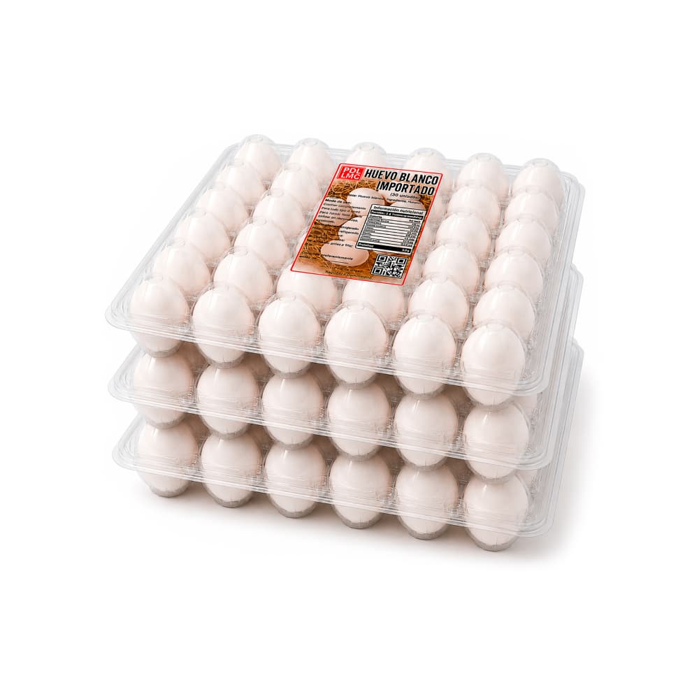 Huevo blanco importado PDL LMC (3 x 30 U) - Imagen 1