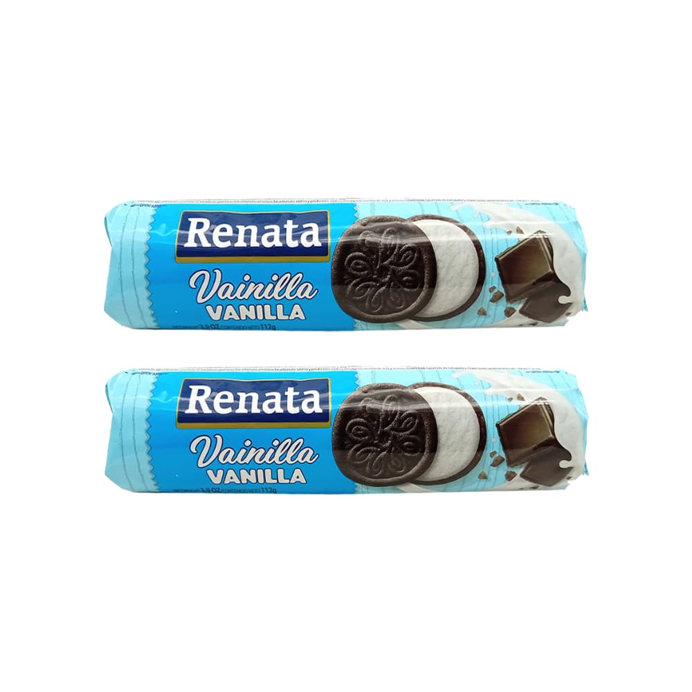 Galletas de chocolate con relleno de vainilla Renata (2 x 112 g / 3.95 oz) - Imagen 1