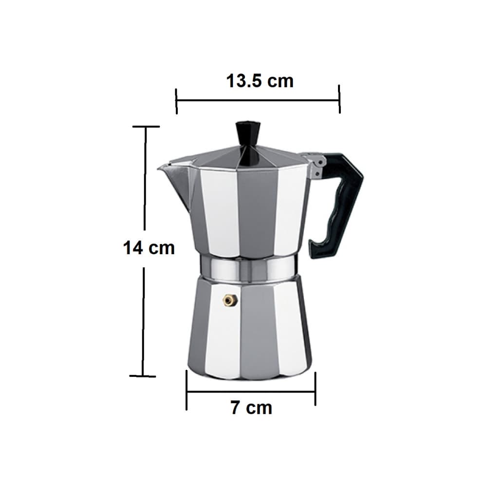 Cafetera Italiana de aluminio de 2 tazas Alessandro - Miniatura 2