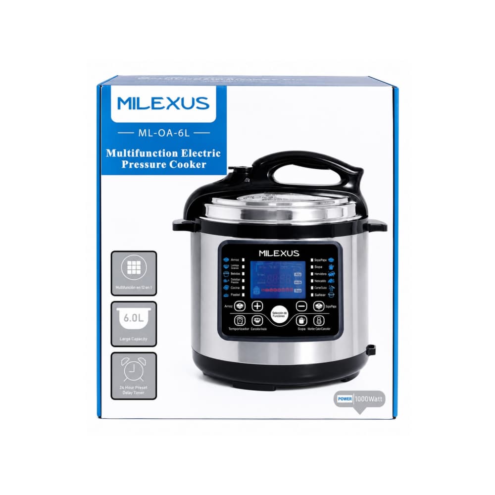 Olla a presión eléctrica multifuncional Milexus de 6 L ML-OA-6L - Miniatura 3