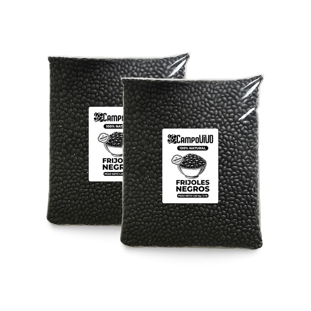 Frijoles negros Campo Vivo (2 x 1.36 kg / 3 lb) - Imagen 1