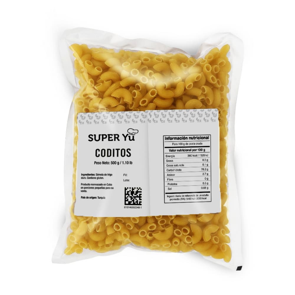 Coditos Super Yu (500 g / 1.10 lb) - Miniatura 2