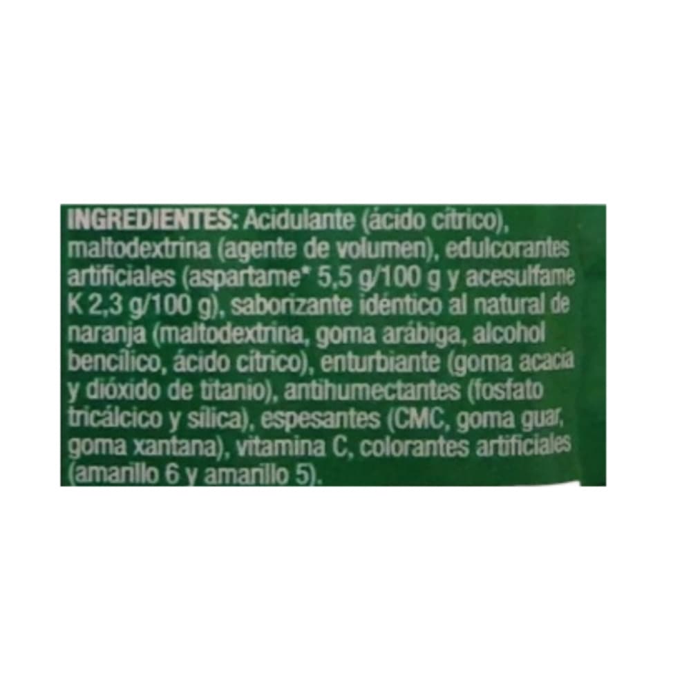 Refresco instantáneo sabor naranja Zuko (13 g) - Miniatura 2