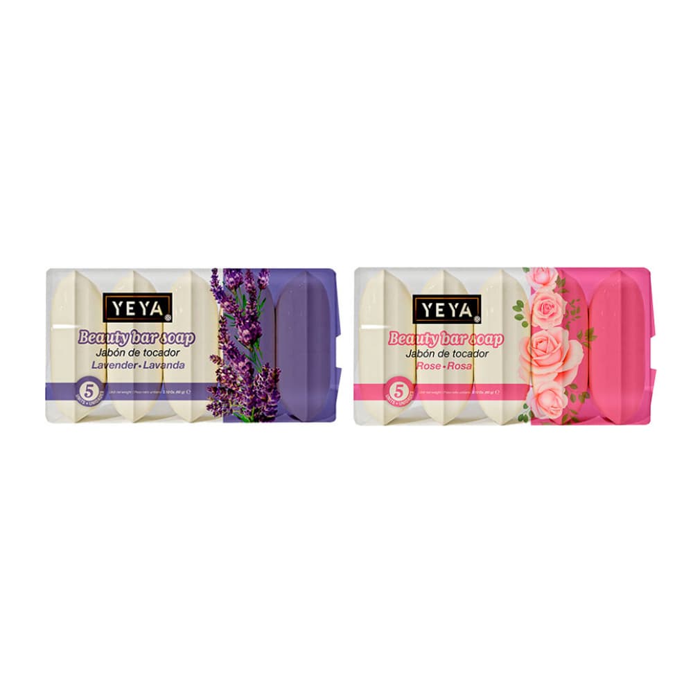 Jabón de tocador de rosa + lavanda - Imagen 1