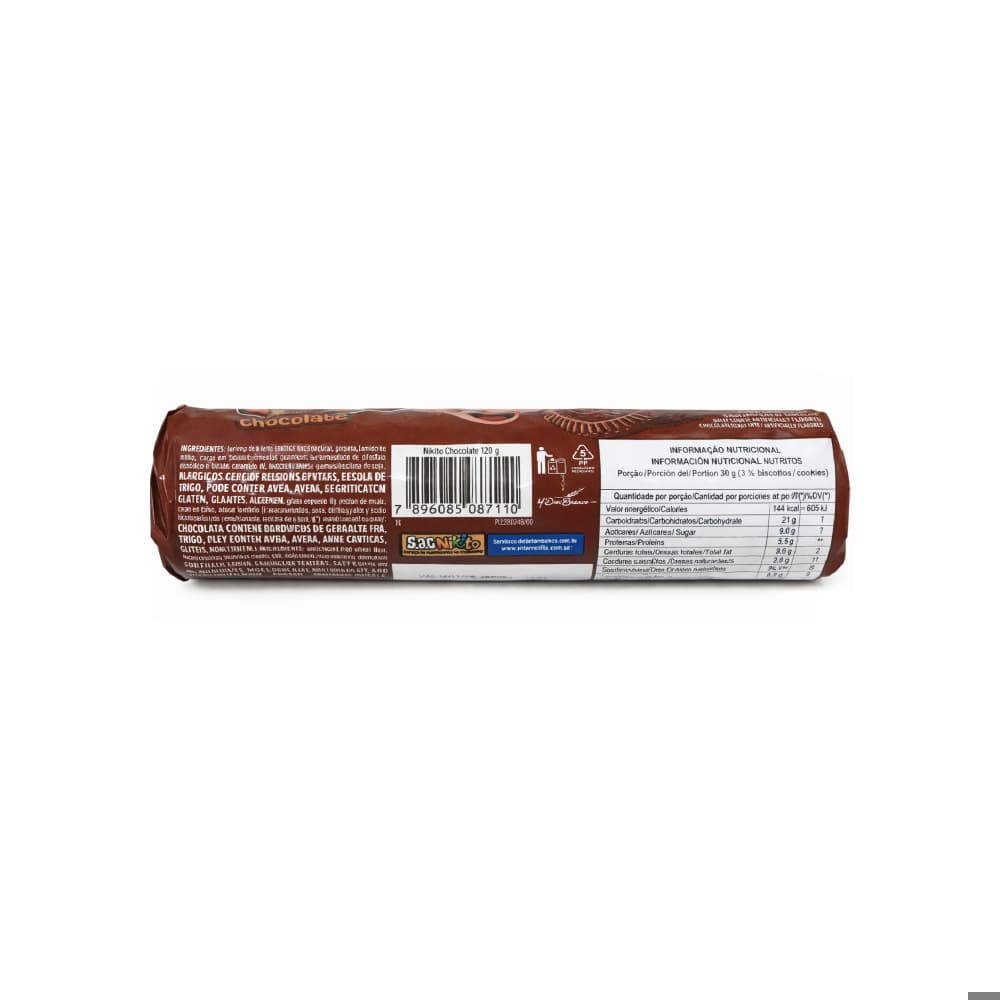 Galletas dulces con crema sabor chocolate Nikito (3 x 120 g / 4.23 oz) - Miniatura 2