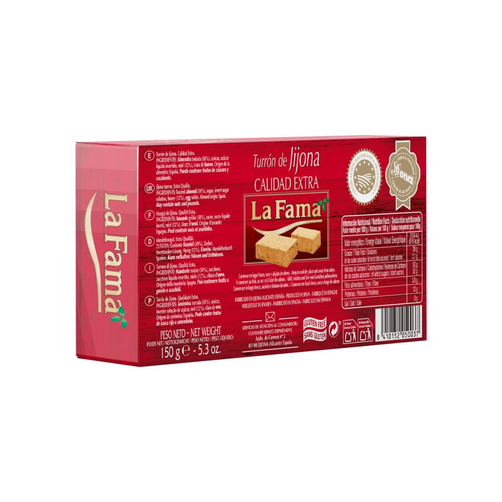 Turrón de jijona La Fama (150 g / 5.3 oz) - Miniatura 2