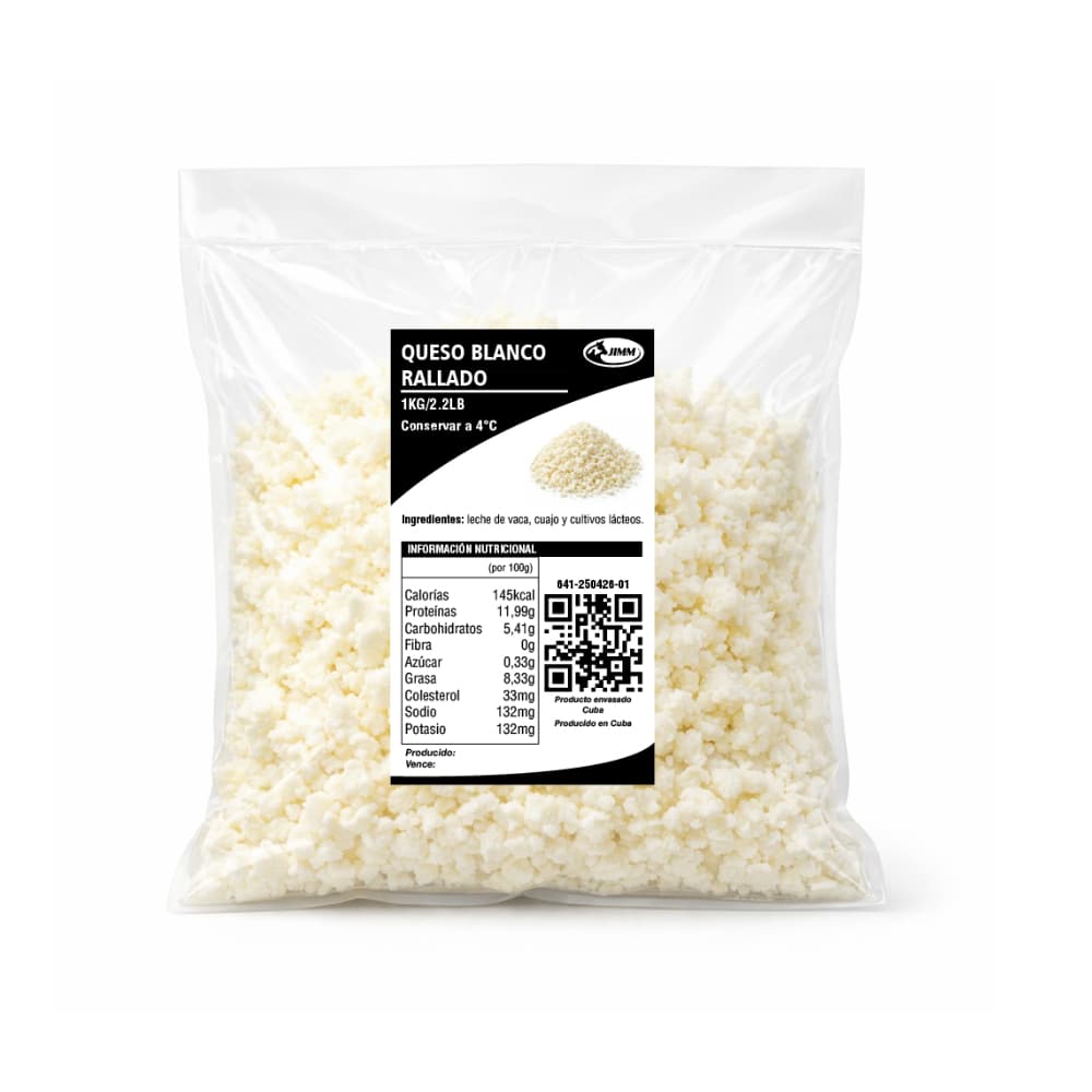 Queso blanco rallado Jimm (1 kg / 2.2 lb) - Miniatura 1