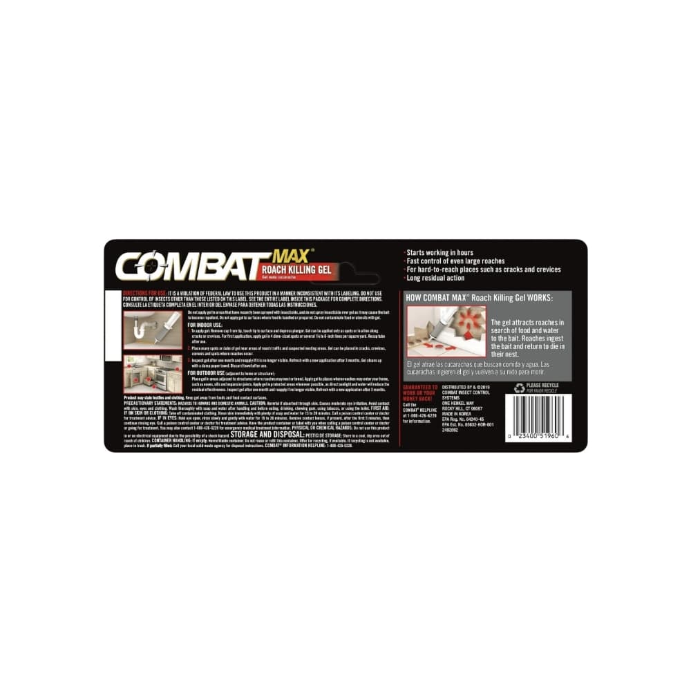 Gel para matar cucarachas COMBAT MAX (60 g / 2.1 oz) - Miniatura 2