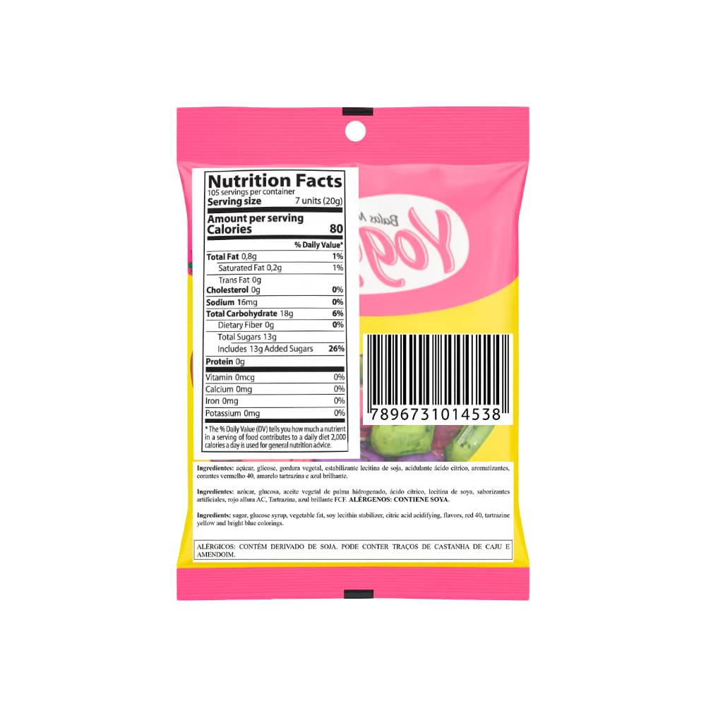 Caramelos masticables de yogurt crema surtidos (300 g / 10.6 oz) - Miniatura 2