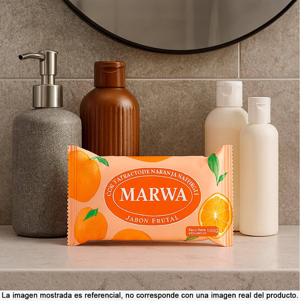 Jabón frutal con extracto de naranja Marwa (100 g / 3.5 oz) - Miniatura 4