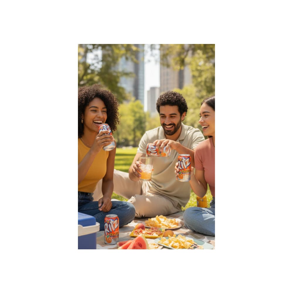 Refresco gaseado sabor melocotón Ritz (6 x 355 ml) - Miniatura 4