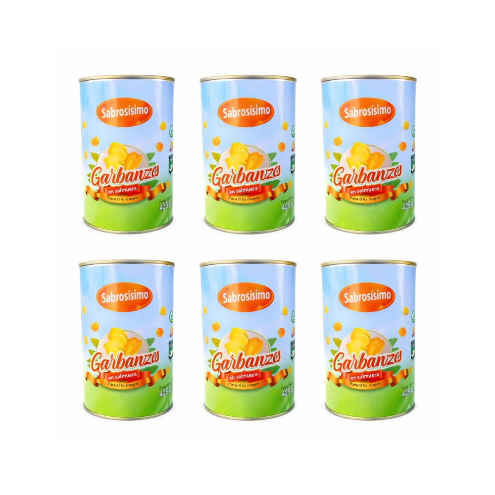 Combo de Garbanzos en salmuera Sabrosísimo (6 x 425 g / 14.99 oz) - Miniatura 1