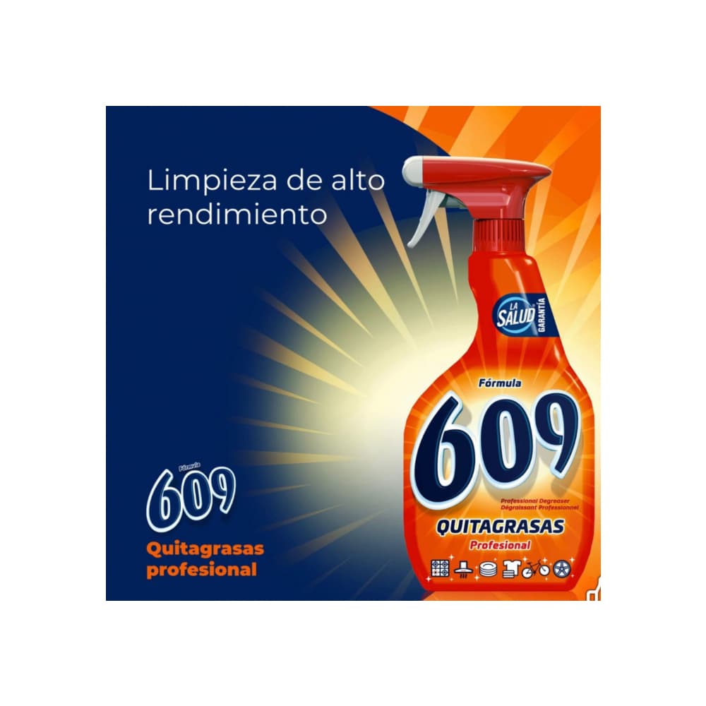 Quitagrasas profesional fórmula 609 La Salud (750 ml) - Miniatura 4