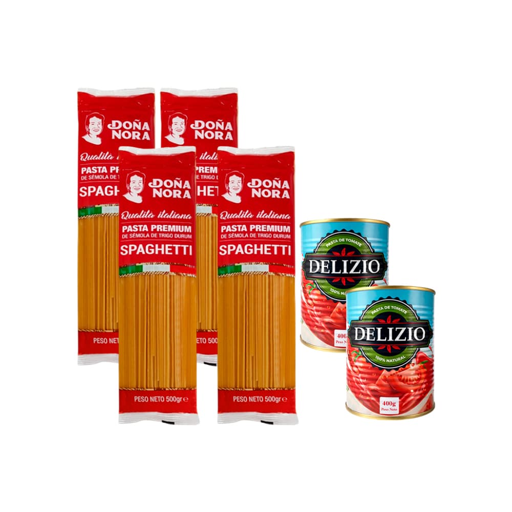 Espaguetis (4) + pasta de tomate (2) - Imagen 1