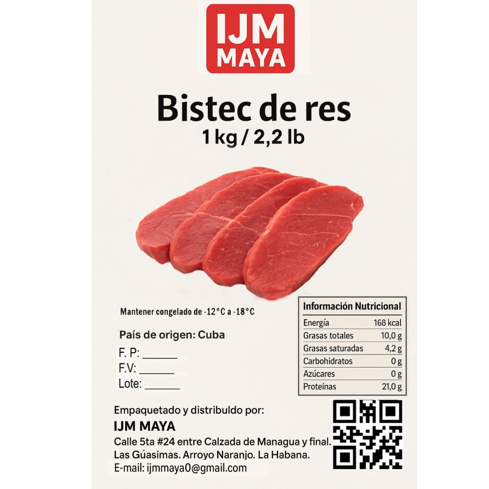Bistec de res IJM Maya (1 kg / 2.2 lb) - Miniatura 3