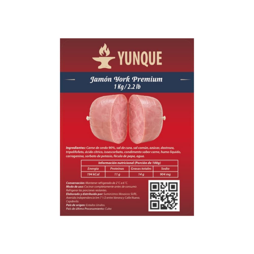 Jamón york premium yunque (1 kg / 2.2 lb) - Miniatura 3