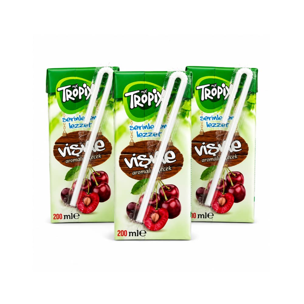 Bebida sabor cereza Tropix (3 x 200 ml) - Miniatura 1