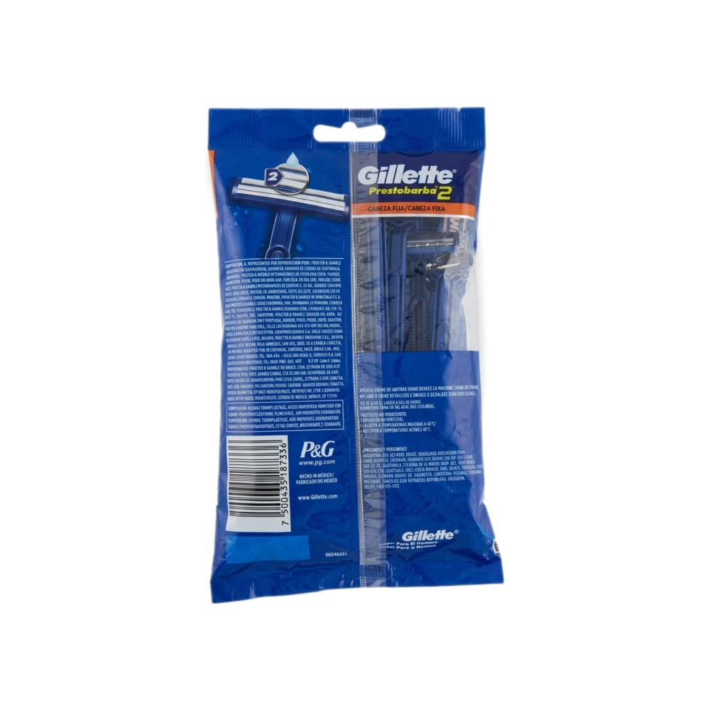Máquinas para afeitar desechables (10 U) Gillette Prestobarba 2 - Miniatura 2