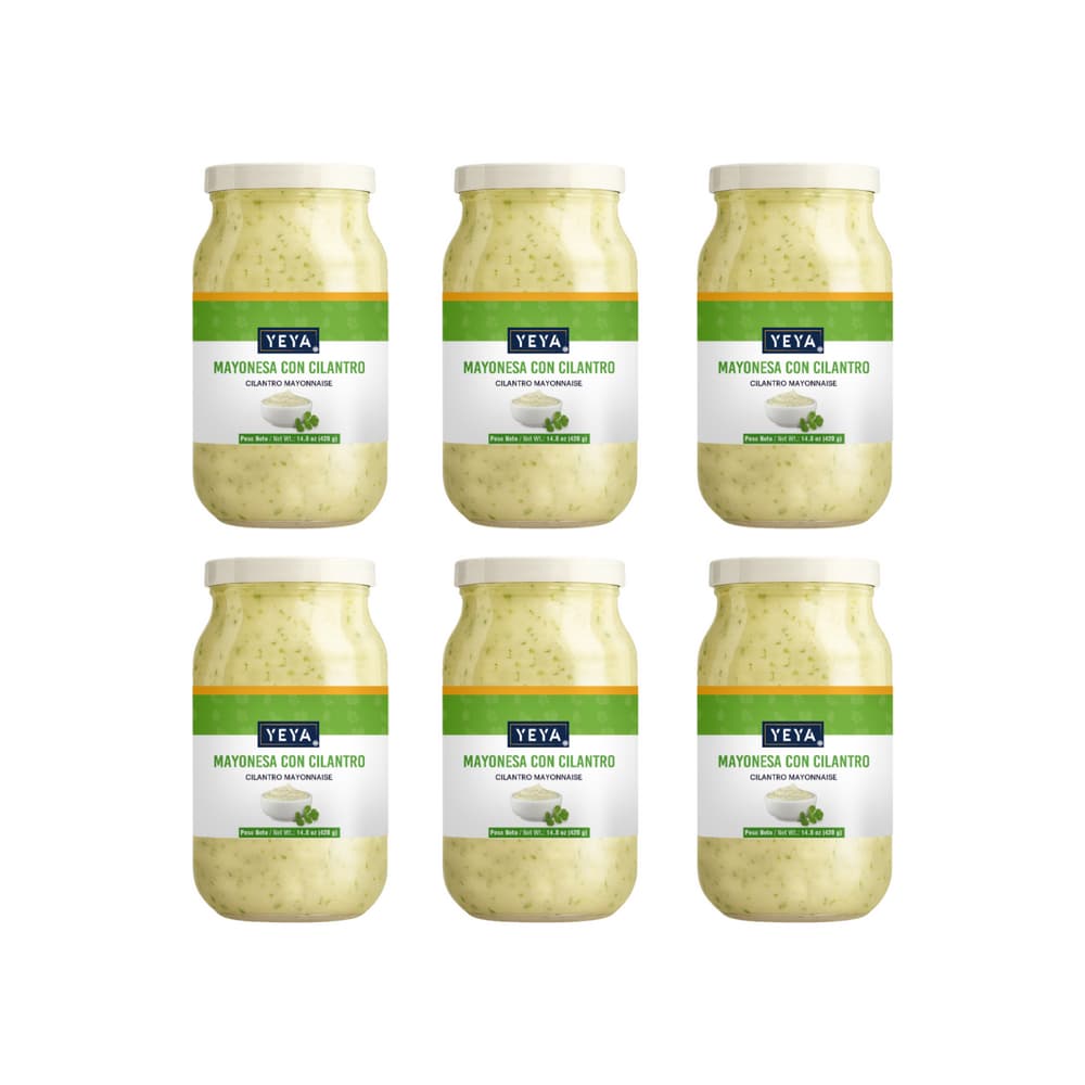 Mayonesa con cilantro YEYA (6 x 420 g / 14.8 oz) - Miniatura 1