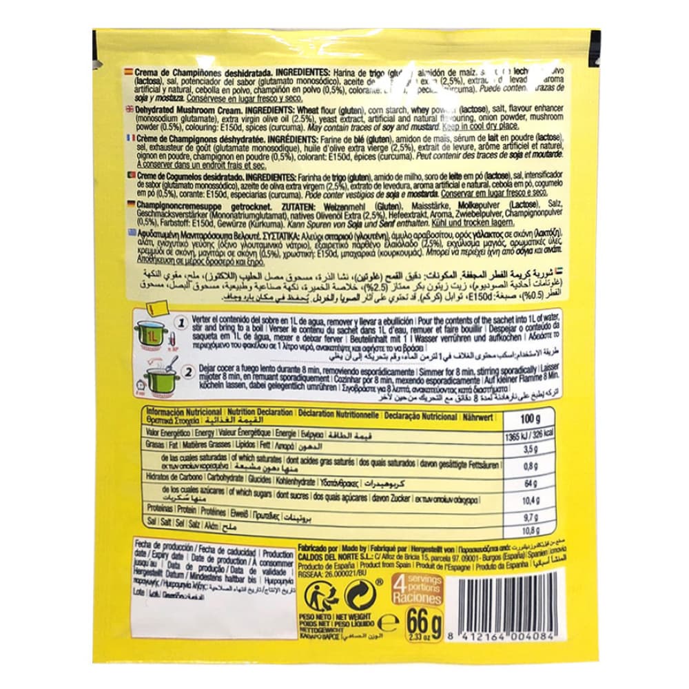 Crema de champiñones Calnort (66 g / 2.33 oz) - Miniatura 2