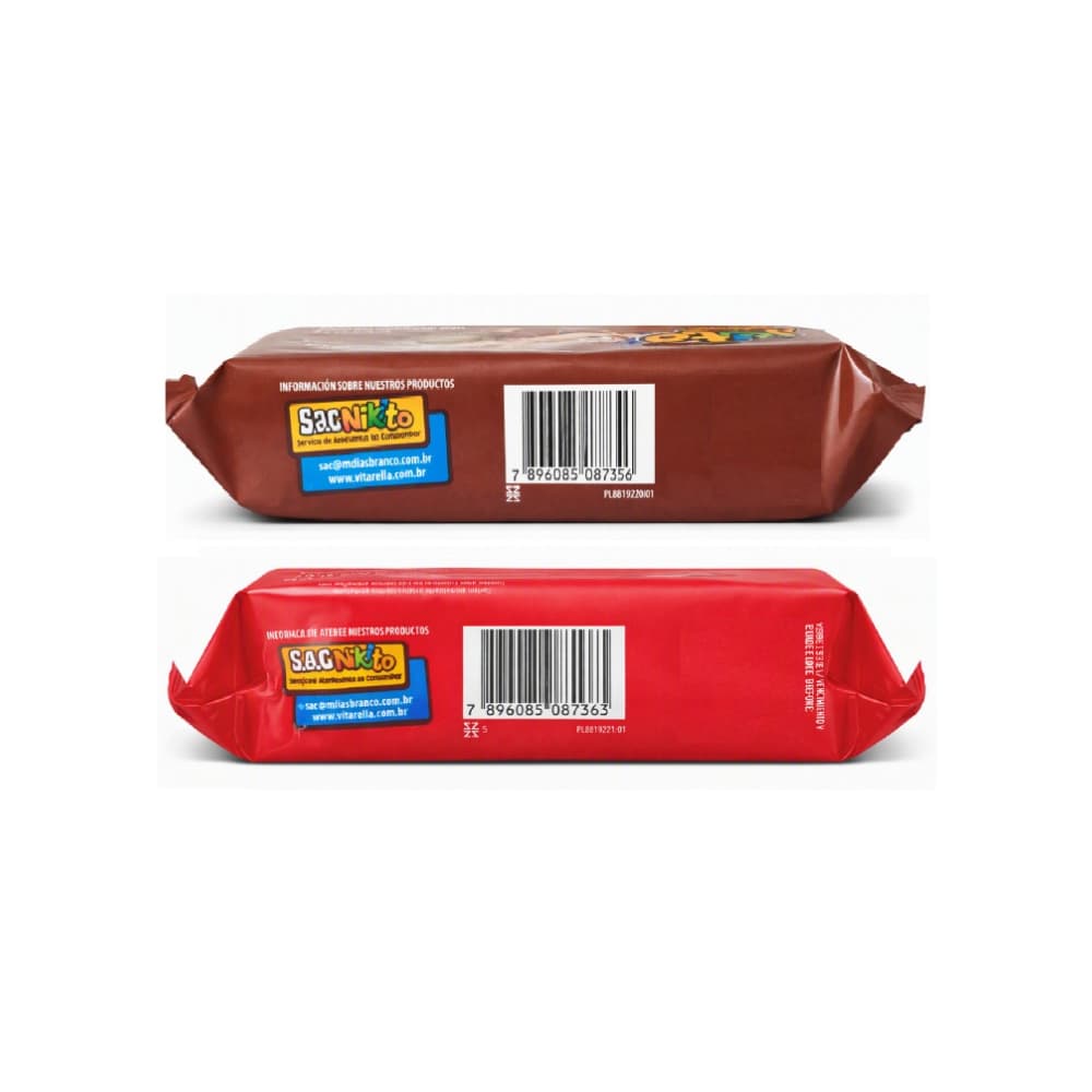 Galletas dulces con crema sabor chocolate Nikito (51.6 g / 1.82 oz) y Galletas dulces con crema sabor fresa Nikito (51.6 g / 1.82 oz) - Miniatura 2