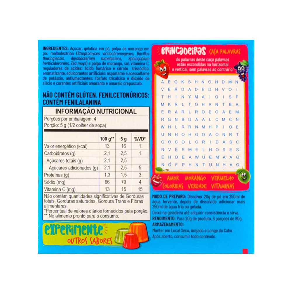 Gelatina sabor fresa Apti (20 g / 0.7 oz) - Miniatura 3