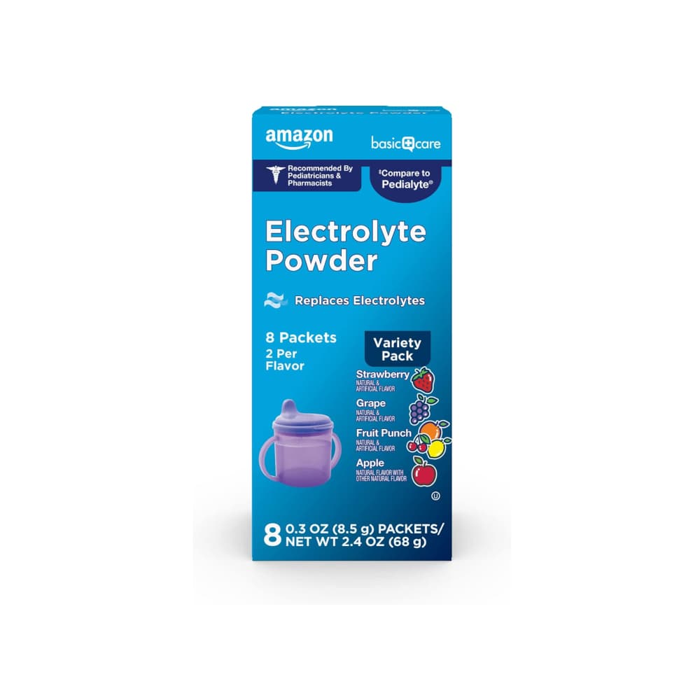 Paquetes de electrolitos en polvo Amazon Basic Care (8 U) - Imagen 1