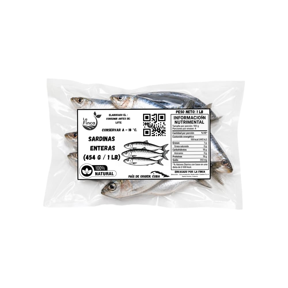 Sardinas enteras La Finca (454 g / 1 lb) - Miniatura 2