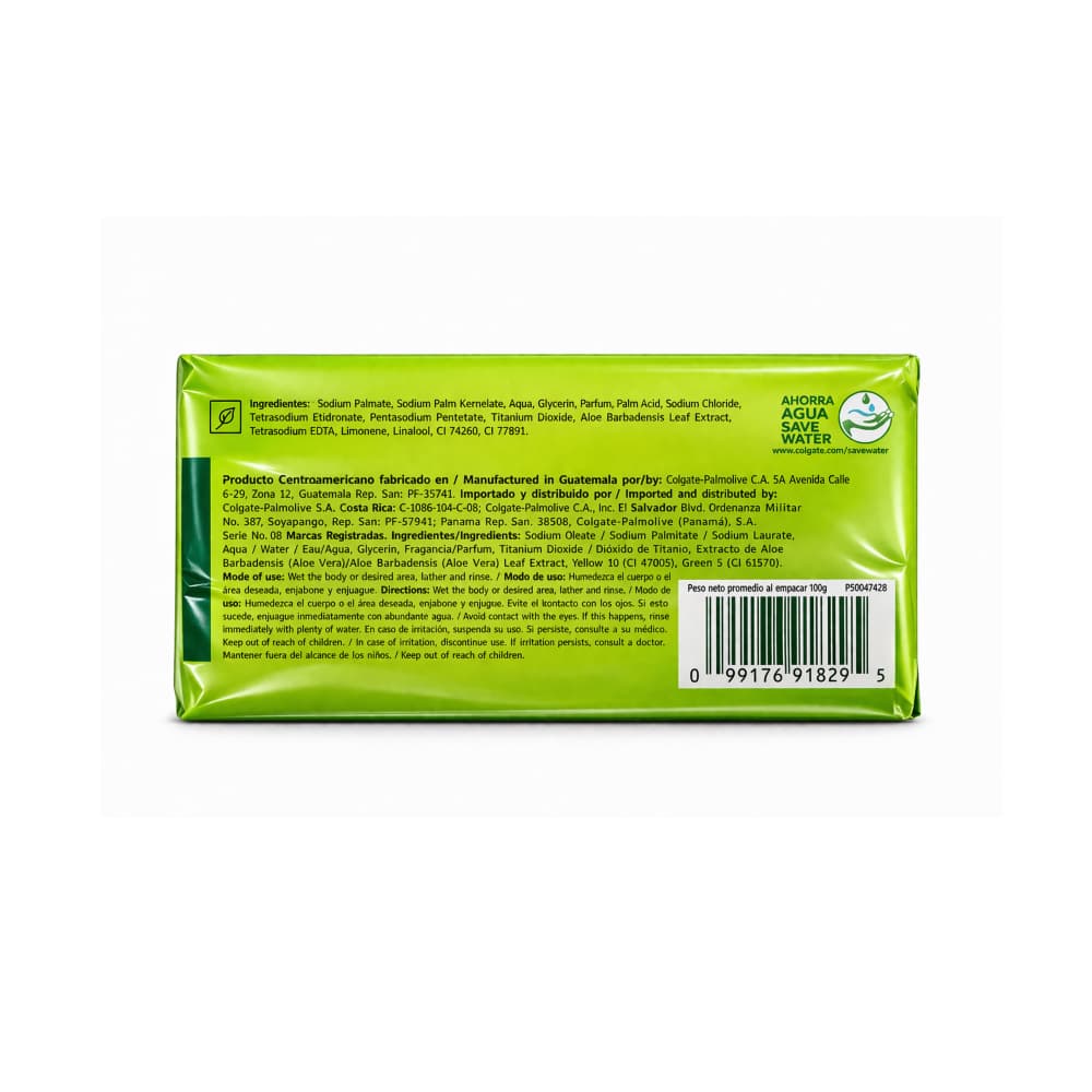 Jabón humectante de oliva y aloe vera Palmolive (100 g / 3.5 oz) - Miniatura 2