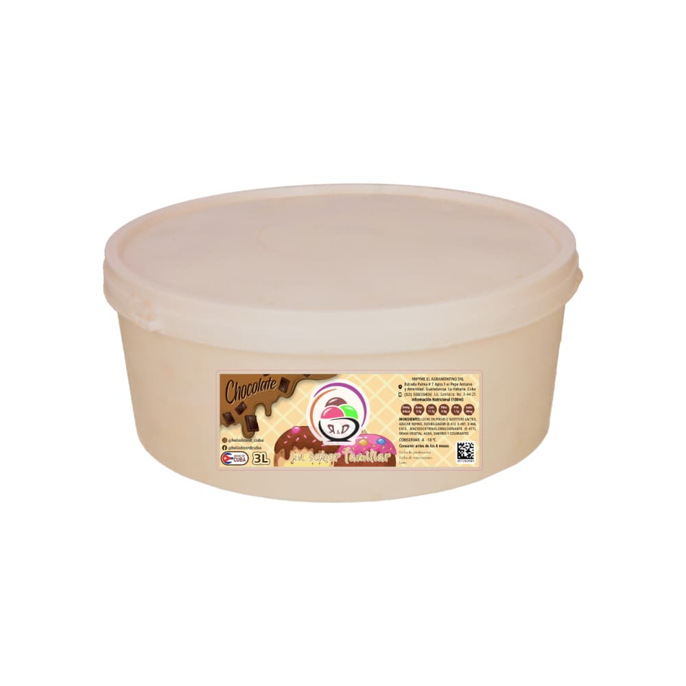 Helado sabor chocolate R&D (3 L) - Miniatura 1