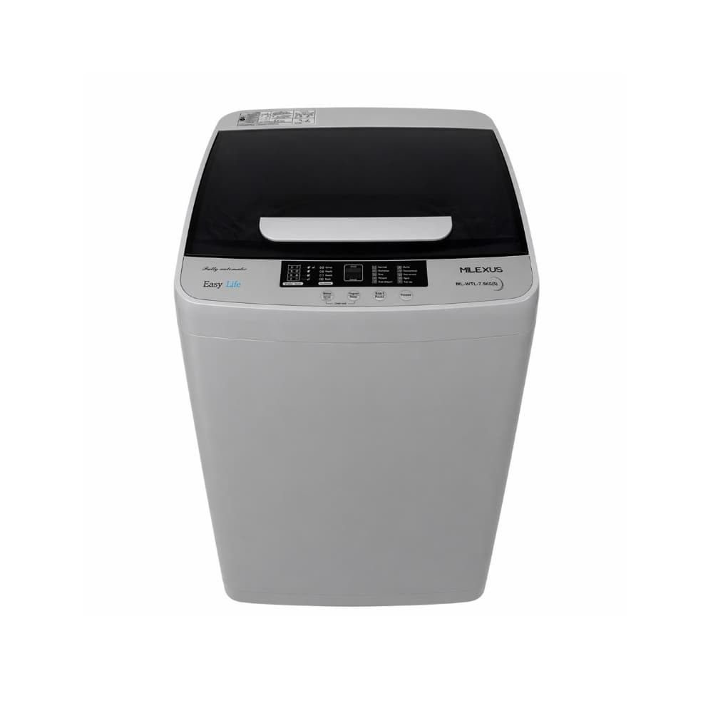 Lavadora automática de 7.5 kg gris Milexus ML-LVTL-7.5 kg - Miniatura 1