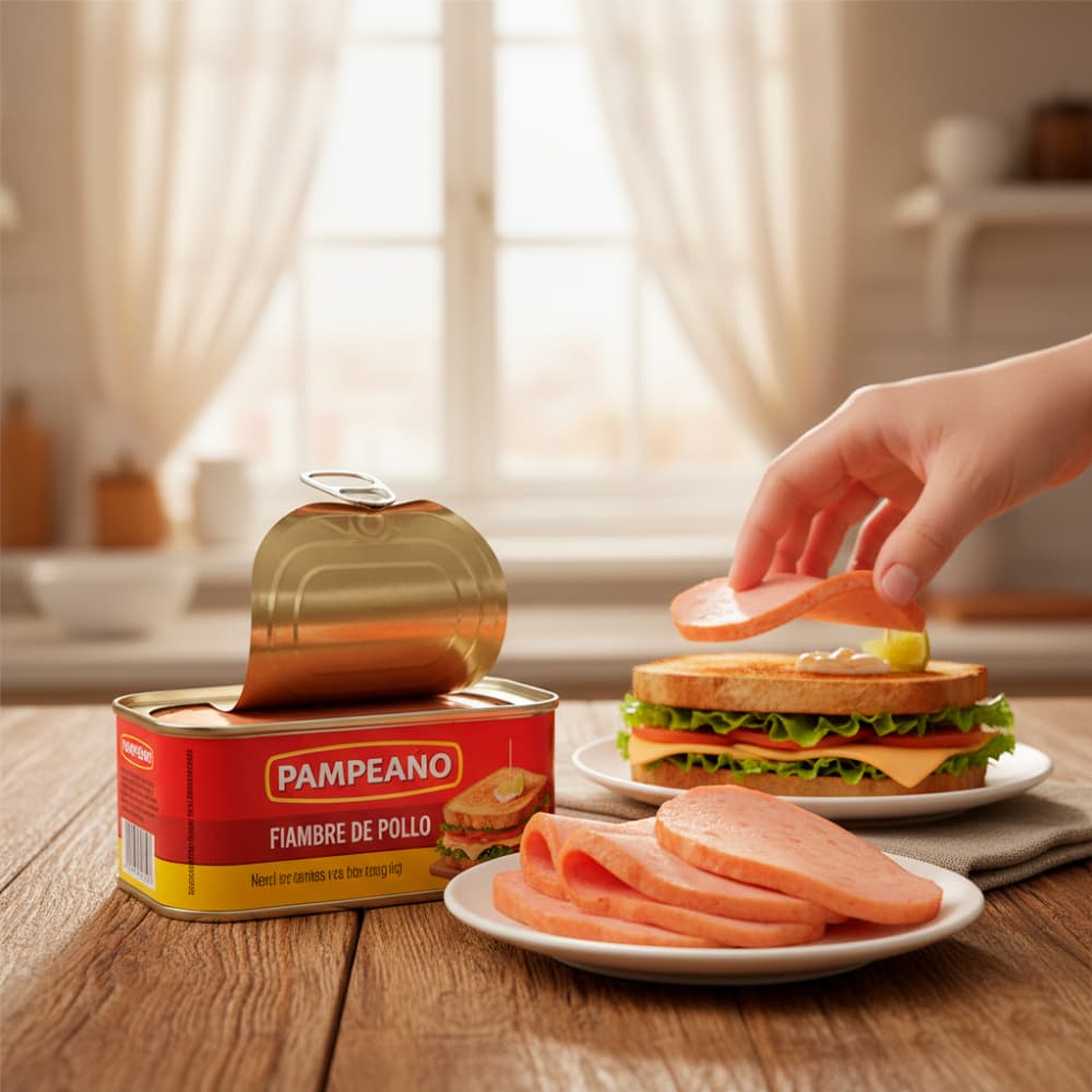 Fiambre -spam- de pollo Pampeano (320 g / 11.28 oz) - Miniatura 4