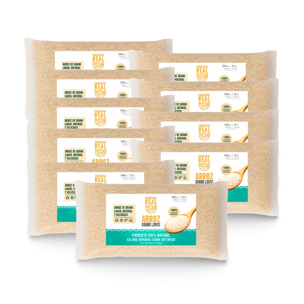 Arroz de grano largo Cosecha Real (10 x 500 g / 1.1 lb) - Imagen 1