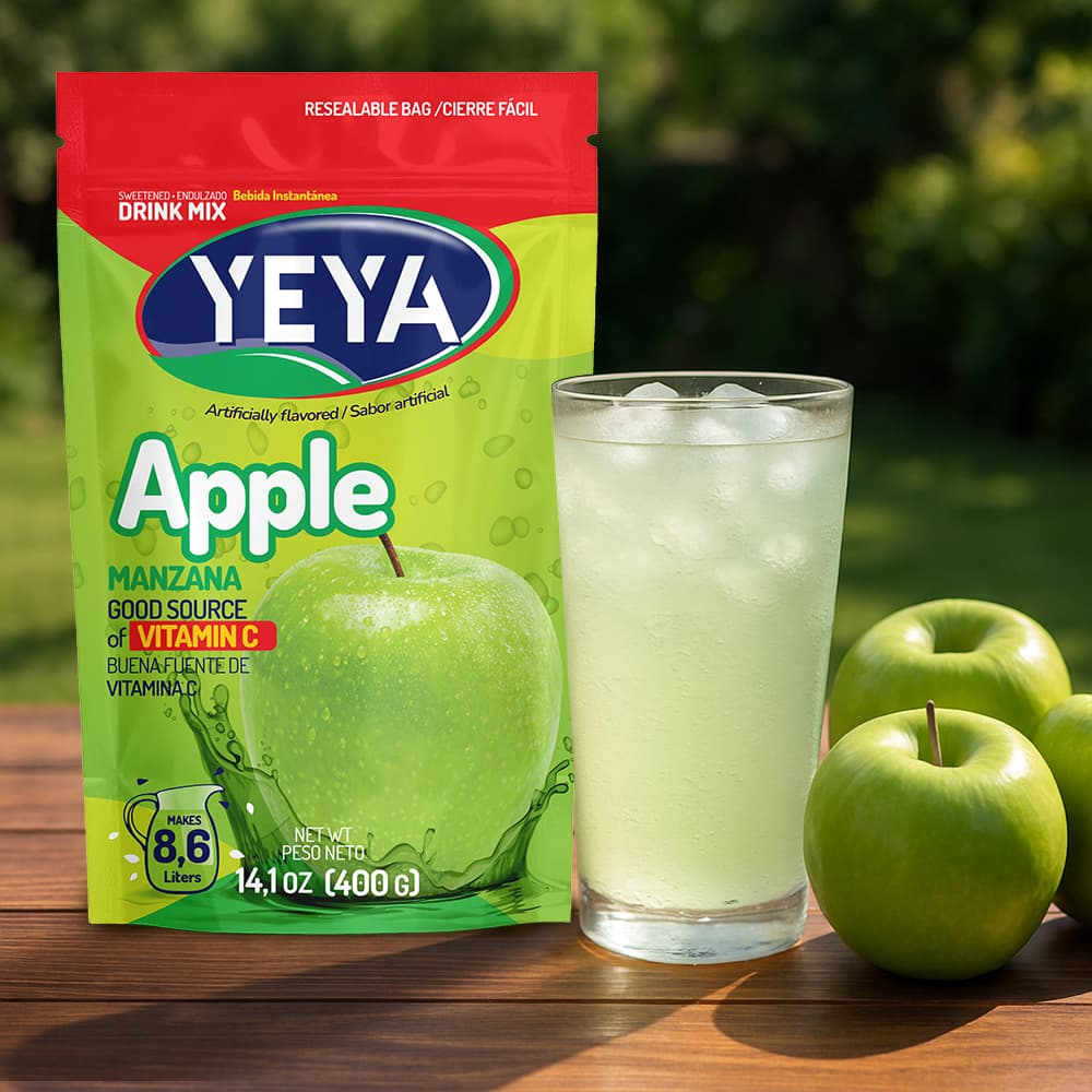 Refresco instantáneo sabor a manzana YEYA (400 g / 14.1 oz) - Miniatura 2