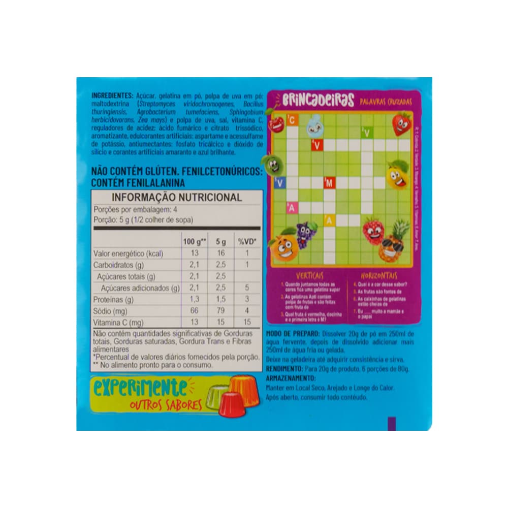 Gelatina sabor uva (3 x 20 g) - Miniatura 4